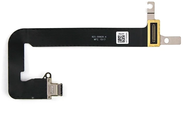 Alt view image 3 of 5 - iPartsleader A1534 I/O USB-C Power Board DC Jack w/Flex Cable Replacement for MacBook (Retina,12-inch,2016-2017) 923-00997 821-00482-A 821-00482-05 821-00828-A (Not fit to 2015)