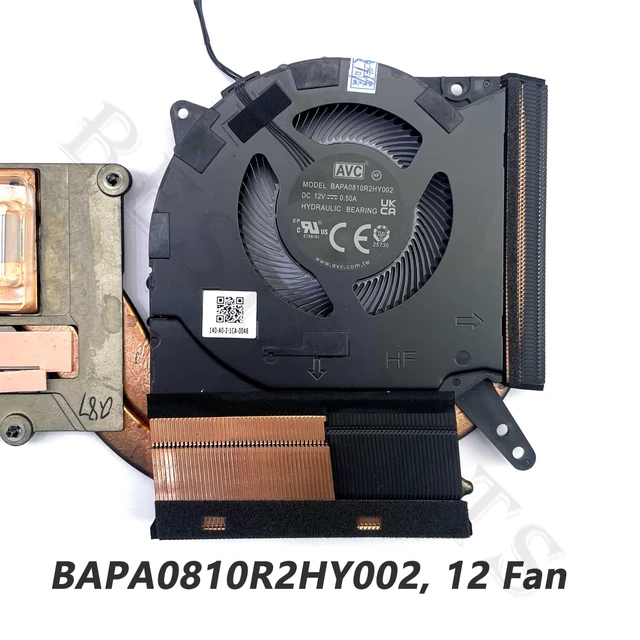 Alt view image 4 of 5 - BestParts New CPU+GPU Cooling Fan with Heatsink Replacement for Lenovo Legion 5 Pro 16IAH7H (Type: 82RF) Laptop, P/N: 5H40S20488 5H40S20489 5H40S20490