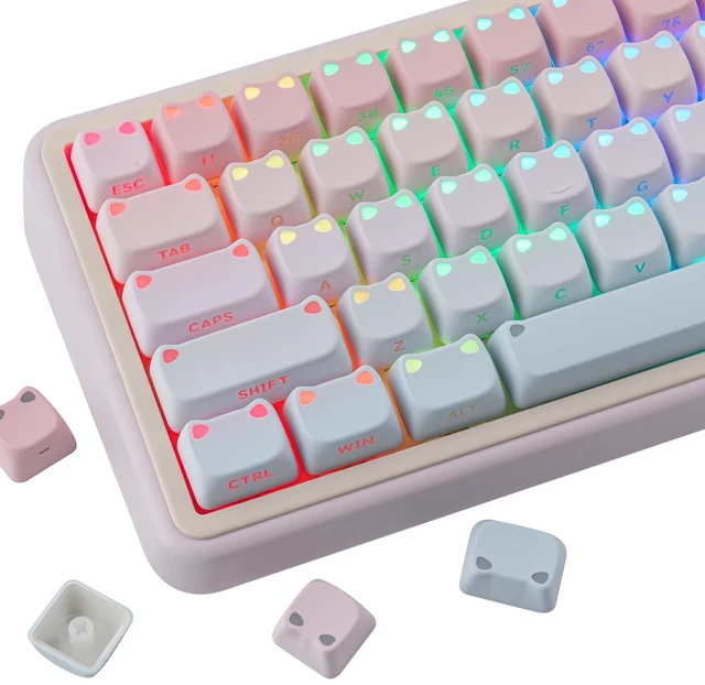 Main image of Tsungup Cute Cat Keycaps Mao Profile Custom Key caps Keyboard Keycaps