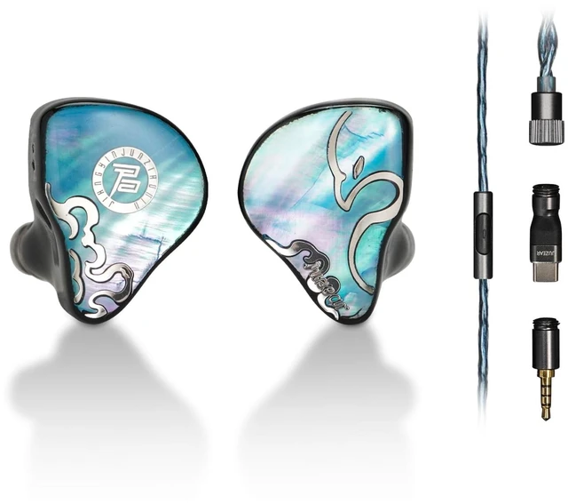 Main image of HiFiGo Juzear Defiant Gamefidelity Edition Gaming IEMs, 1DD+3BA Hybrid Driver Wired Earbuds, Noise Isolating inEar Monitors with HD Mic, Swappable 3.5mm/USBC for PC/PS5/Switch/Mobile (Blue)