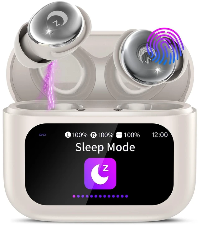 Main image of MIni Sleep Earbuds for Side Sleepers, 48H Wireless Earbuds Touch Screen