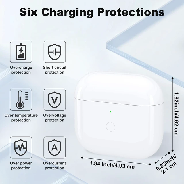 Alt view image 5 of 5 - Replacement Charging Case Compatible with Airpod 4 Noise Cancelling
