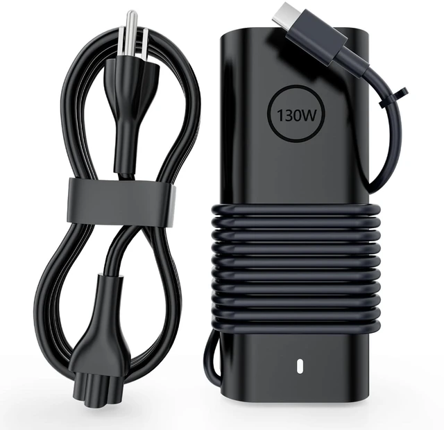 Main image of 130W Power Cord Ac Adapter USB C Type C Replacement for Dell Laptop Charger