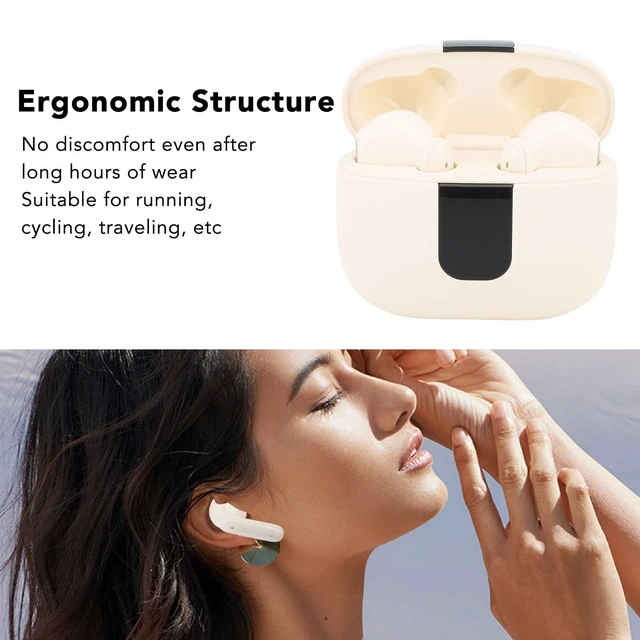 Alt view image 5 of 5 - Jectse Wireless Earbuds, Noise Reduction Low Latency Bluetooth Headphones with Digital Display Charging Case, Stereo Earphones for Sports Workout Gaming, Jectsepthxv236zu