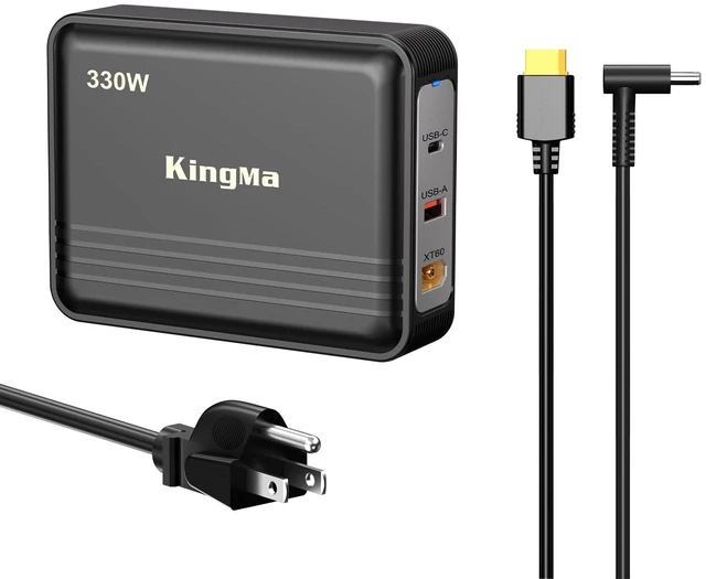 Main image of King Ma GaN Laptop Charger 3-Port Portable Charger Fast USB Charging Station for Multiple Devices for Gaming and Engineering Laptops for HP HyperX Omen Pro 15 2026/Omen 15 16 17/Pavilion 15 17 16