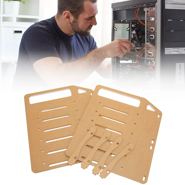 Alt view image 5 of 5 - DIY Acrylic Transparent Hard Drive Rack, 3.5 Inch Desktop Clear Acrylic Hard Drive Stand DIY Hard Drive Stand (6 Layers)