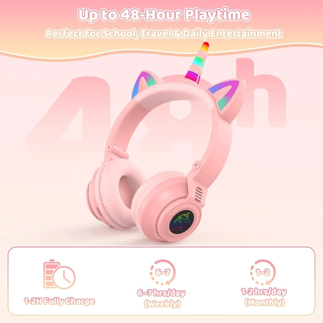 Alt view image 5 of 5 - TOKANI Kids Wireless Bluetooth Headphones for Ages 2+