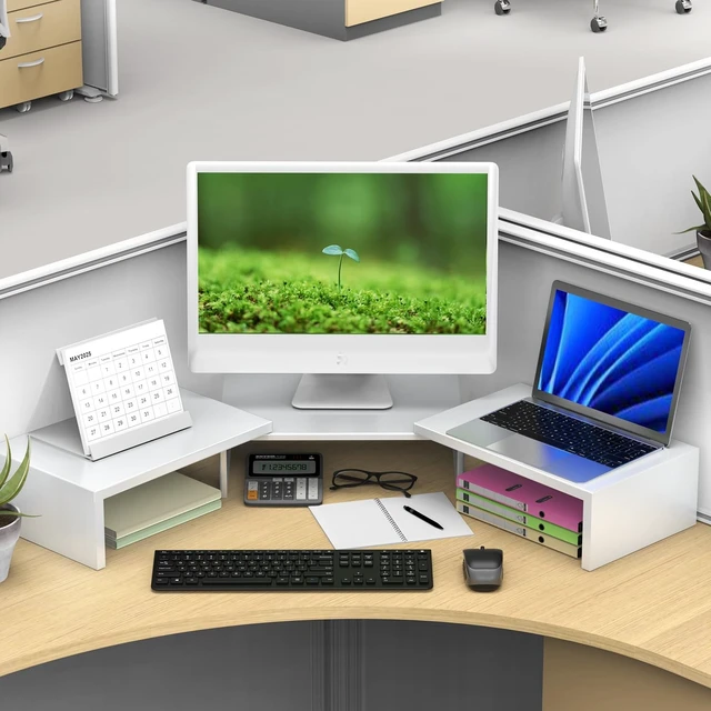 Alt view image 5 of 5 - OUTIOE Dual Monitor Stand Riser