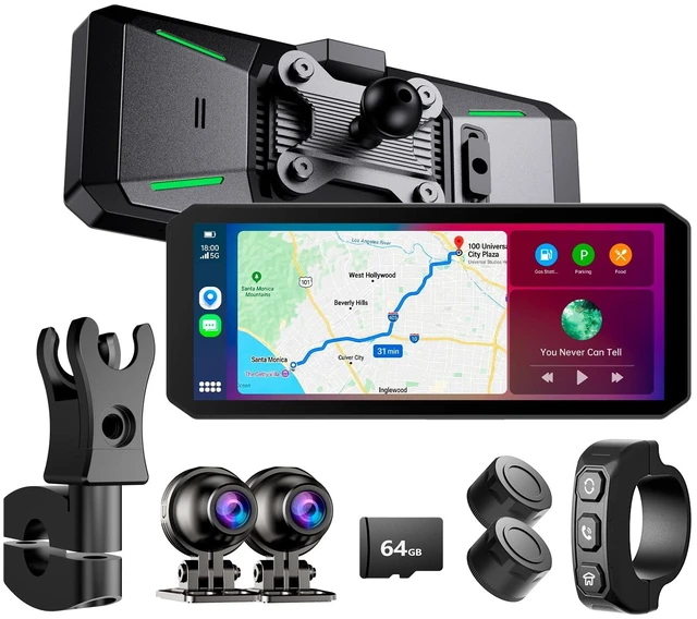 Main image of YESOK MT7 7" Motorcycle Dash Cam Front and Rear, 1080P Motorcycle Camera