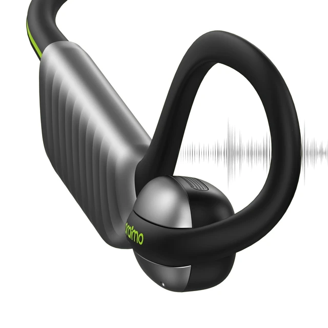 Alt view image 4 of 5 - Oraimo Open Ear Sport Headphones Bass Boost Pedometer IPX5 OpenCirclet 2