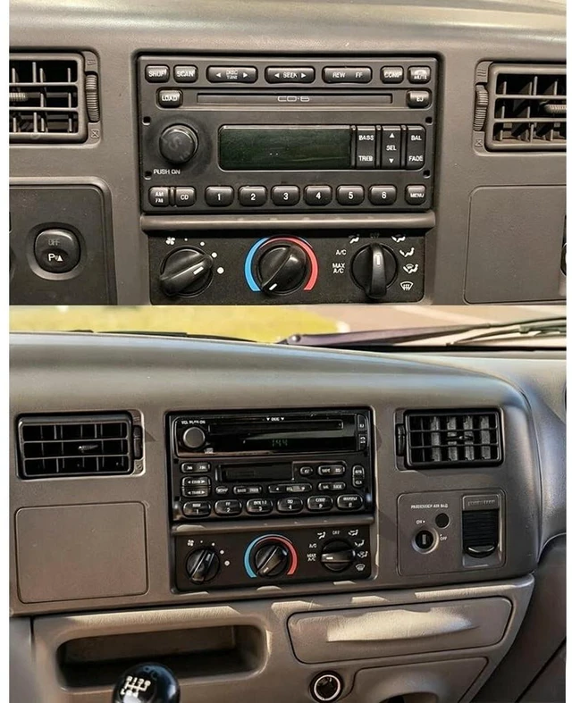 Alt view image 2 of 5 - 7 inch Double Din Car Stereo for 1999-2004 Ford F250 F-350 Super Duty Car Radio Bluetooth Backup Camera Touch Screen Radio for Ford F150 1997-2004 with Wireless Carplay Auto Android GPS FM RDS,