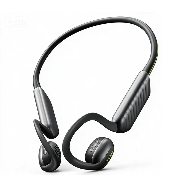 Alt view image 5 of 5 - Oraimo Open Ear Sport Headphones Bass Boost Pedometer IPX5 OpenCirclet 2