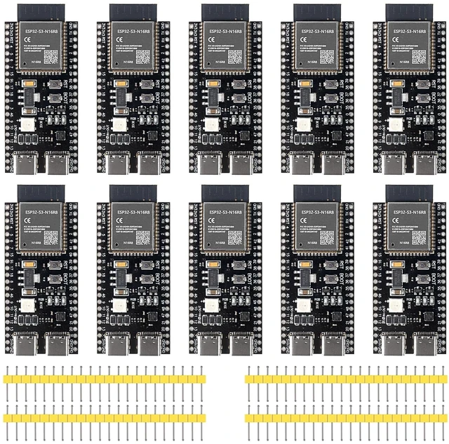 Main image of AITRIP 10PCS Esp32-S3-devkitc-1-N16R8 Development Board Compatible with Arduino IDE and MicroPython