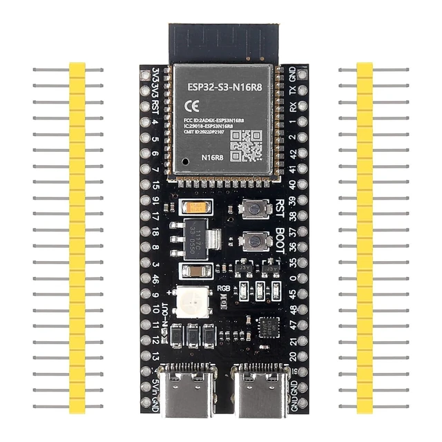 Alt view image 2 of 5 - AITRIP 10PCS Esp32-S3-devkitc-1-N16R8 Development Board Compatible with Arduino IDE and MicroPython