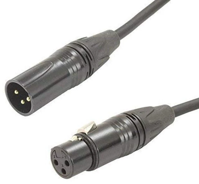 Alt view image 3 of 3 - MCSPROAUDIO 2 Pack Male to Female XLR Cable with Black connectors 75 FT Foot Feet Long Straight to Straight