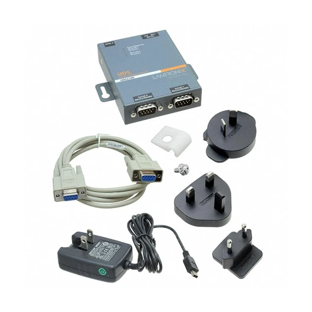 Alt view image 3 of 5 - Lantronix UDS1100/UDS2100 Device Server - 1- or 2-Port Serial-to-Ethernet Device Server, RS-232/422/485, 10/100 Ethernet with 15 kV ESD Protection; UDS2100 Supports PoE - UD2100002-01