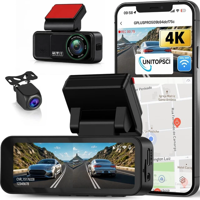 Main image of 4K+2K Dual Dash Cam Front and Rear, 3.16" 2 Channel Car Dash Camera for Cars, Dashcam with GPS, 5GHz WiFi and App Control,ADAS,Parking Monitor, G-Sensor,Night Vision, Loop Recording