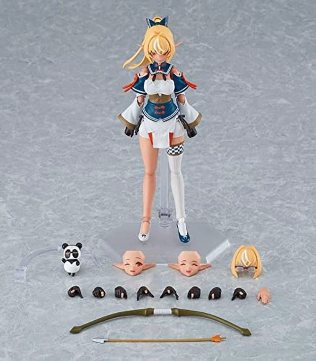 Alt view image 2 of 5 - Max Factory Hololive Production: Shiranui Flare Figma Action Figure, Multicolor