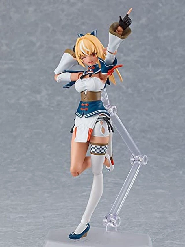 Alt view image 5 of 5 - Max Factory Hololive Production: Shiranui Flare Figma Action Figure, Multicolor