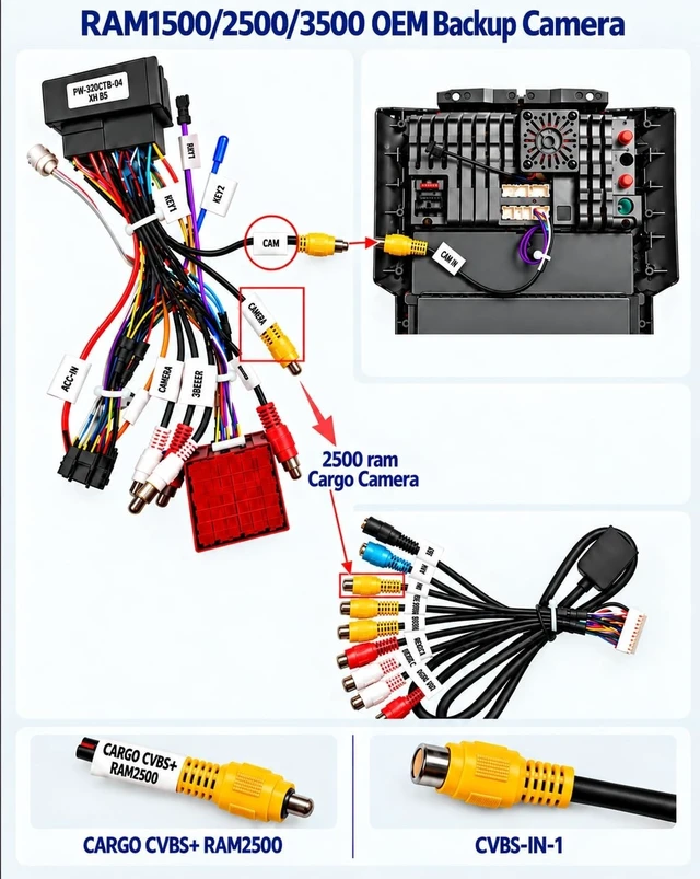 Alt view image 4 of 5 - 9.7" Car Radio Upgrade for 2013-2018 Dodge Ram 1500/2500/3500 for Base A/C 4-Speed Fan