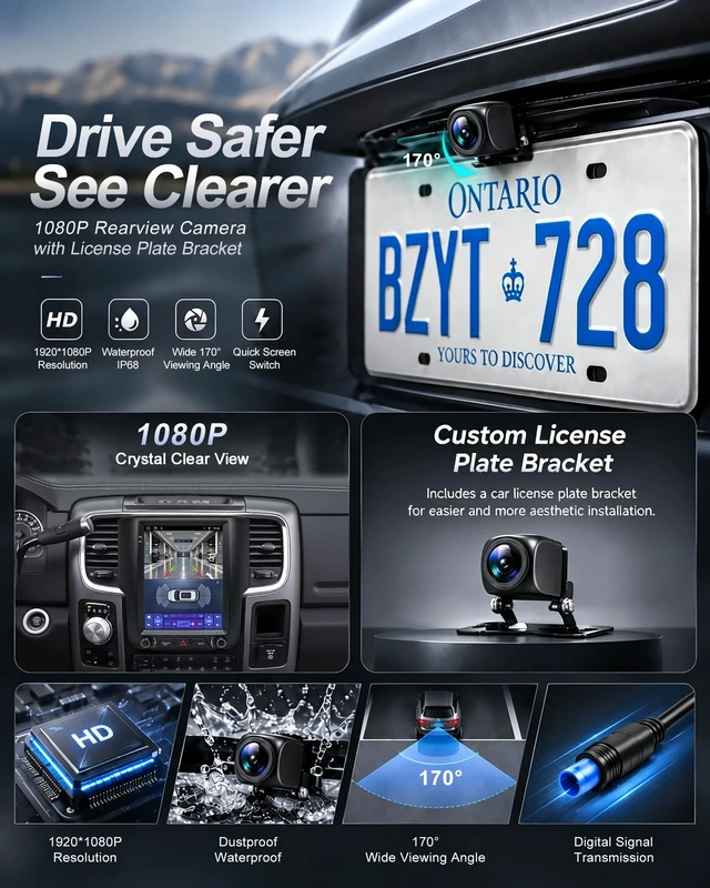 Alt view image 5 of 5 - 9.7" Car Radio Upgrade for 2013-2018 Dodge Ram 1500/2500/3500 for Base A/C 4-Speed Fan