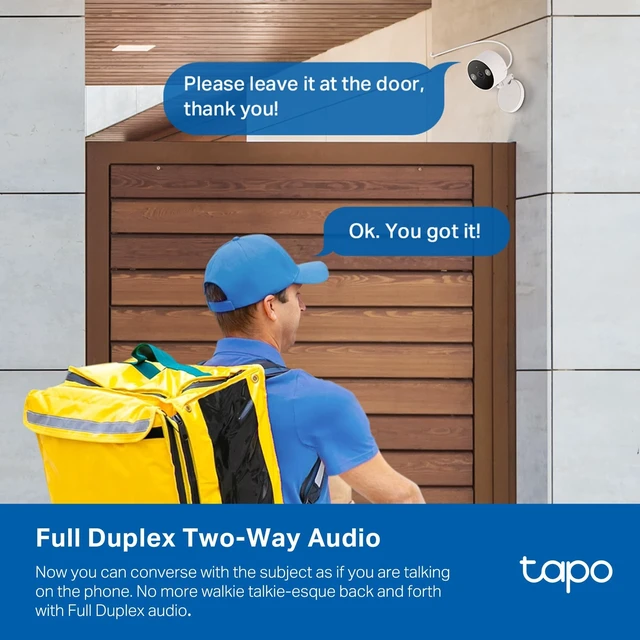 Alt view image 4 of 5 - Tapo 2K+ Indoor/Outdoor Wired Security Camera, Baby Monitoring, C120
