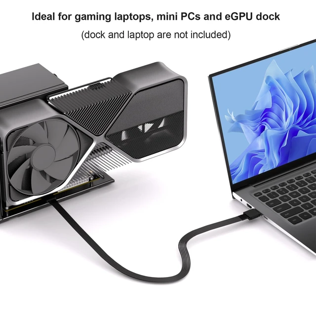 Alt view image 4 of 5 - Oculink SFF-8611 4i Male Cable 64Gbps, PCIe 4.0 x4 16GT/s, SAS 4.0 24Gbps