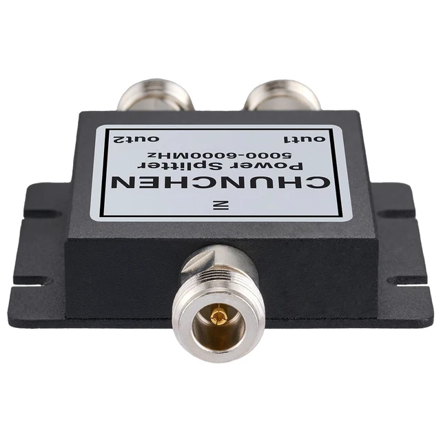 Alt view image 4 of 5 - CHUNCHEN 5.8GHz N Female Connector Signal Splitter 2 Way Power Splitter 5000Mhz-6000Mhz Cable Signal Splitter 1 Input 2 Output for Antenna Cable