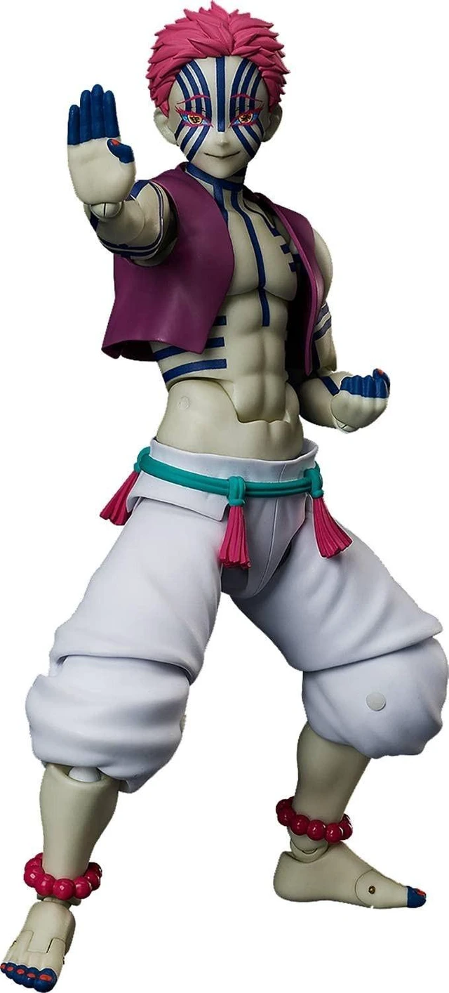 Main image of Freeing Demon Slayer: Kimetsu no Yaiba: Akaza Figma Action Figure, Multicolor