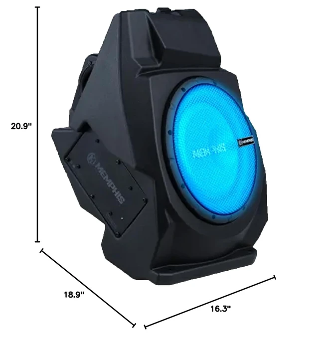 Alt view image 4 of 4 - Memphis RZRPRO10SE 19+ Polaris PRO XP RZR 350W Subwoofer