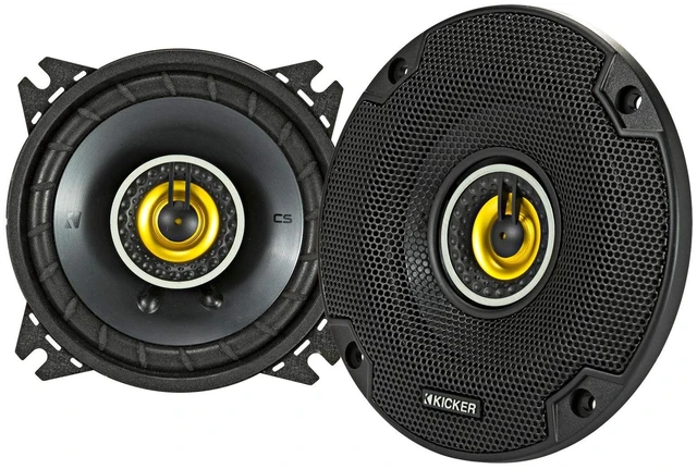 Main image of KICKER 46CSC44 CS-Series CSC4 4-Inch (100mm) Coaxial Speakers, 4-Ohm (Pair)