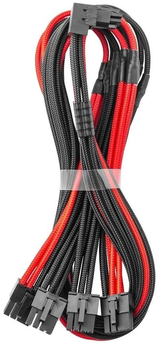 Main image of CableMod Pro ModMesh 12V-2x6 PCIe Cable for ASUS (Black + Red, 4x8p, 90 A)