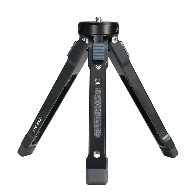 Alt view image 2 of 5 - Heavy Duty Metal Camera Tripod Portable Desktop Tripod 3 Position Height Adjustment, 1/4 Screw Top Suitable for Camera, Handheld Stabilizer, Camcorder, Phone Mount, Tablet Stand, 88 lbs/40 kg