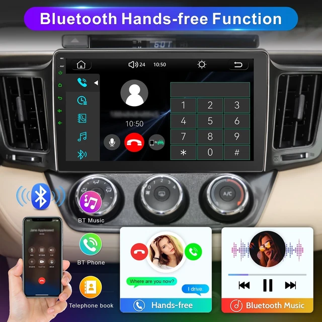Alt view image 4 of 5 - 10.1" Car Radio Stereo for Toyota RAV4 2013-2018