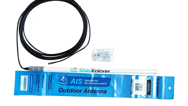 Alt view image 5 of 5 - ShipXplorer AIS 162 MHz Outdoor Antenna, White