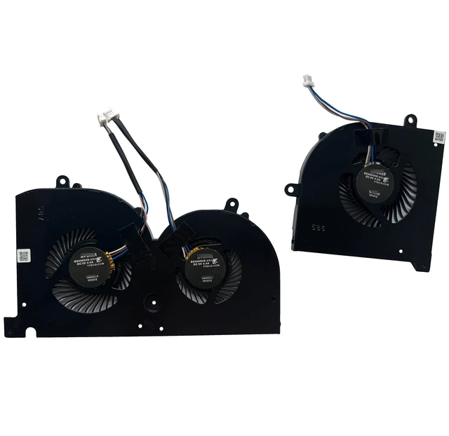 Alt view image 4 of 4 - SYWpcparts Fan for MSI GS76 Stealth 11UE 11UG 11UH MS-17M1 CPU + Gpu Cooling Fan