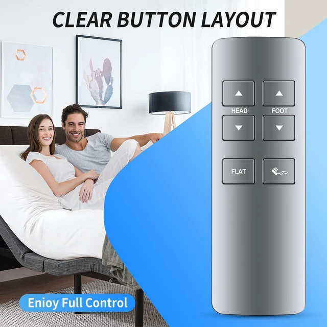 Alt view image 5 of 5 - RYQIF Remote Control for Serta Motion Essentials 4 (IV) Adjustable Beds