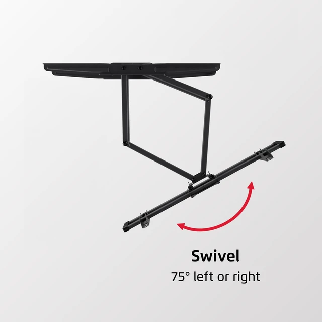 Alt view image 5 of 5 - Seneca SDA51 Full Motion Dual Stud TV Wall Mount ^^ Fits 40 to 90 Screens ^^ Sits 2.8" from Wall ^^ 24.8" Extension ^^ 200x100-600x400 VESA Compatibility ^^ Black