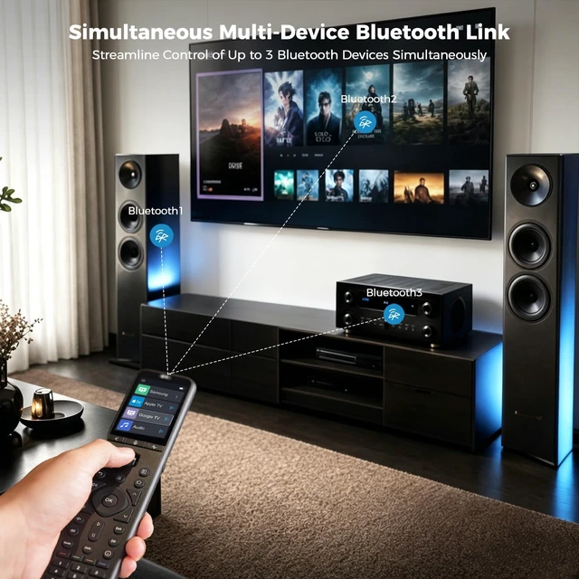 Alt view image 3 of 5 - SofaBaton U3 Universal Remote Control, All-in-One Smart Universal Remote with APP for TV/Soundbar/DVD/Blu-ray and More, Global Macro & Active Multi-Link Bluetooth & Air Mouse & Google Voice Control