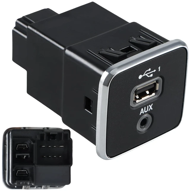 Main image of KPALAG Front Center Console USB AUX Charging Port Socket Auxiliary Round Port With USB Compatible with 2019-2020 Jeep Cherokee 2018-2021 Jeep Compass Replace# 5XG28DX9AD 5XG28DX9AC