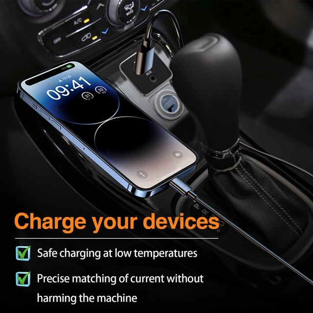 Alt view image 4 of 5 - KPALAG Front Center Console USB AUX Charging Port Socket Auxiliary Round Port With USB Compatible with 2019-2020 Jeep Cherokee 2018-2021 Jeep Compass Replace# 5XG28DX9AD 5XG28DX9AC
