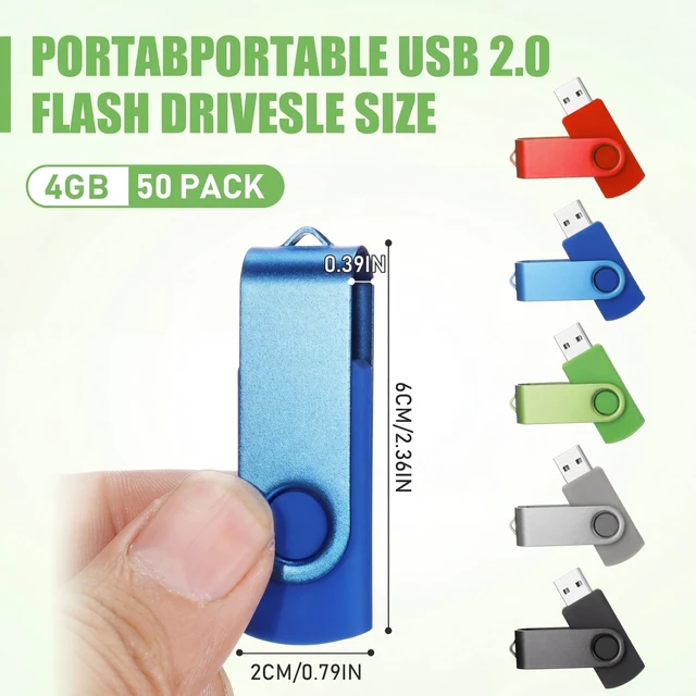 Alt view image 2 of 5 - Copkim 50 Pack 32GB USB 2.0 Flash Drives Bulk Portable USB Thumb Drives