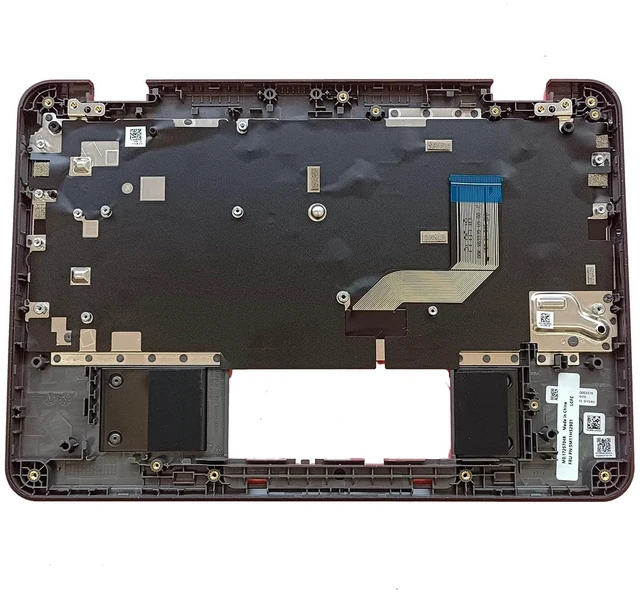 Alt view image 3 of 5 - 5M11H52901 Replacement for Lenovo 100E Chromebook Gen 3 Laptop Upper case Palmrest Assembly with Non-Backlit US Keyboard Black