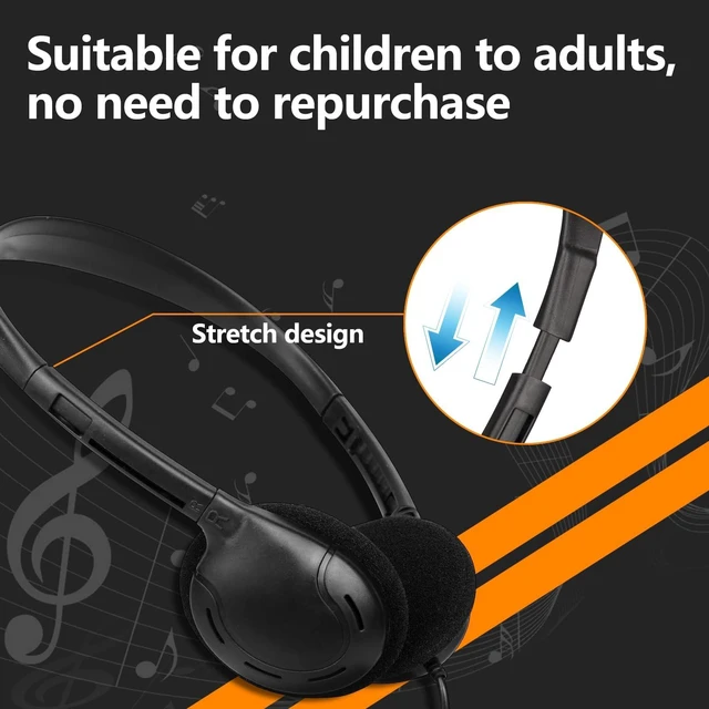 Alt view image 4 of 5 - OSSZIT USB C Headphones Bulk 30 Pack for Kids Classroom Students,Wired