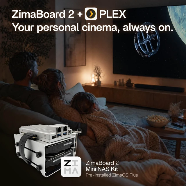 Alt view image 4 of 5 - zimaboard 2 832 x86 Home NAS, Quad-Core N150, 8GB DDR5, 32GB eMMC, PCIe 3.04 Expansion, Dual SATA 3.0 & Dual 2.5GbE, Fanless 24/7 Storage Server with ZimaOS for Docker, Media, Backup, Home Lab