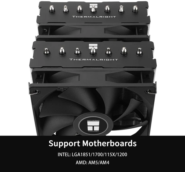 Alt view image 3 of 5 - Thermalright TR Phantom Spirit 120 SE CPU Air Cooler, 7 Heat Pipes CPU Cooler,Dual 120mm PWM Fan,154mm High,AGHP 4.0 Technology,for AMD AM4 AM5/Intel 1700/1150/1151/1200/1851,LGA1851