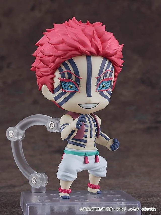 Alt view image 5 of 5 - Demon Slayer: Kimetsu no Yaiba Akaza Nendroroid Action Figure
