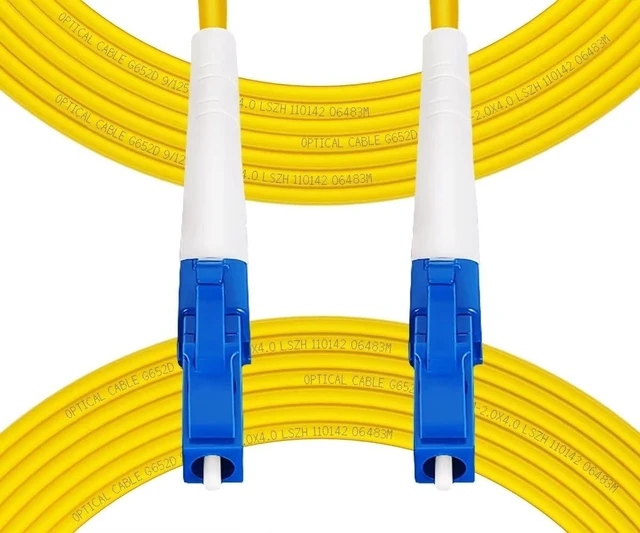 Main image of FibergagaLC to LC OS2 Fiber Optic Cable Single Mode Simplex, 50M(165ft)