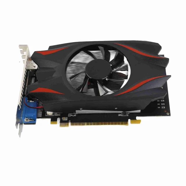 Alt view image 2 of 5 - GTX1050 Gaming Graphics Card, 2GB DDR5 128bit Computer Graphics Card 2560x1600, PCIE 2.0 X16 Desktop PC Graphics Video Card with Single Fans, Low Noise and Quiet Work