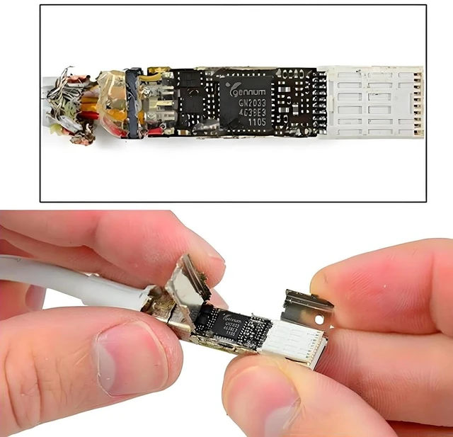 Alt view image 5 of 5 - CY Cable Thunderbolt 2 Port to Thunderbolt 2 Male to Male 4K Video 20Gbps Data Cable for Mac Pro 2013 2014 2015 (Not Support Mini-DP) 50cm